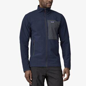 Patagonia Men's R2 TechFace Fleece Jacket Navy Blue Full Zip Size Small